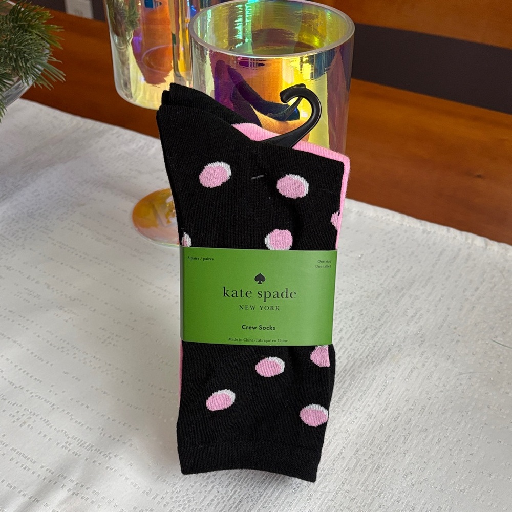 Kate Spade set of 3 Crew Socks